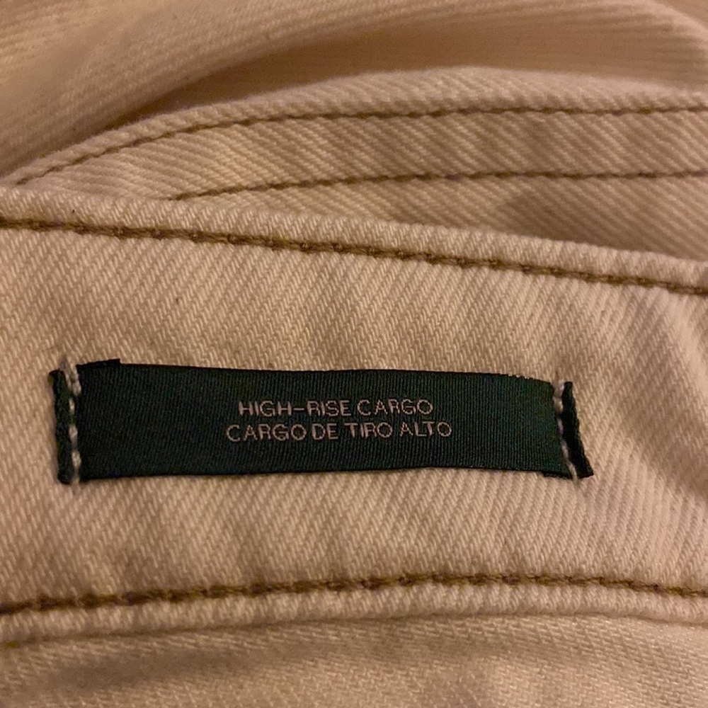 Women's High-Rise Cargo Baggy Jeans -
Wild Fable Off-White - Picture 7 of 8